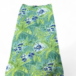 Josephine Chaus Green and Blue Floral Skirt